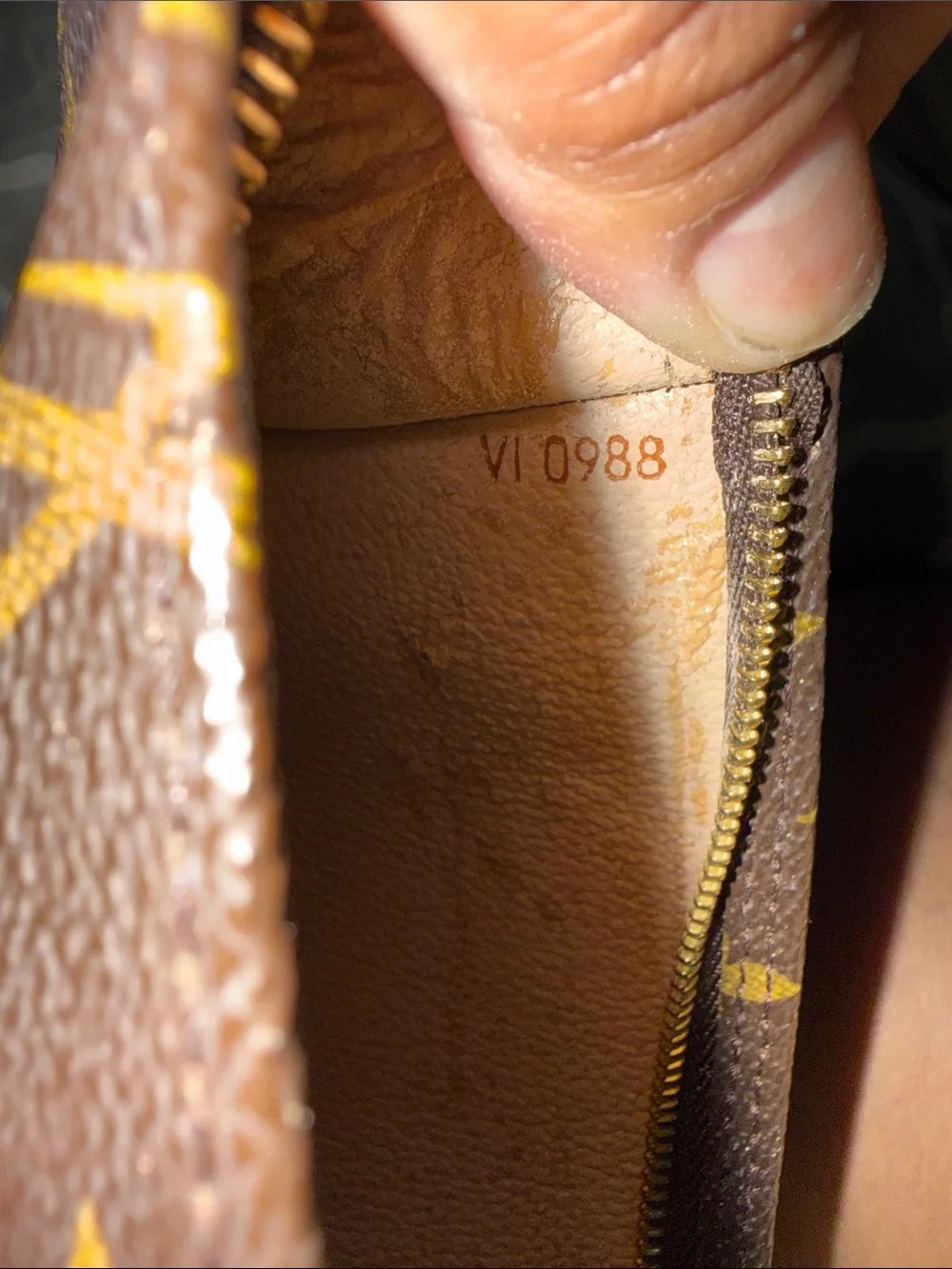 Louis Vuitton Monogram Canvas Brown and Gold Pouch
